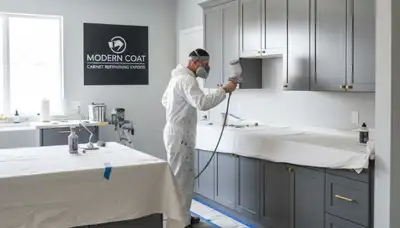 Professional cabinet painting in Sacramento, CA with durable kitchen finishes for lasting beauty