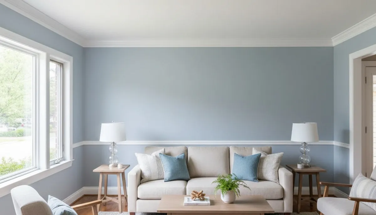 Freshly painted Sacramento interior with smooth walls and modern colors by expert house painters