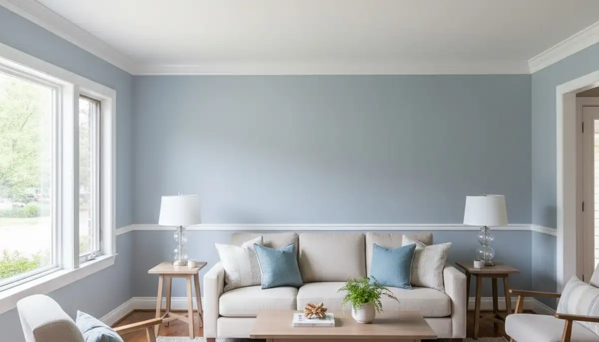 Freshly painted Sacramento interior with smooth walls and modern colors by expert house painters