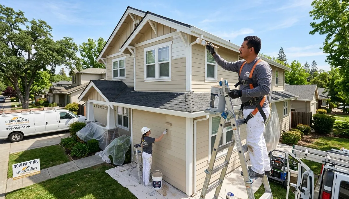Professional house painting services in Sacramento CA by expert residential painters