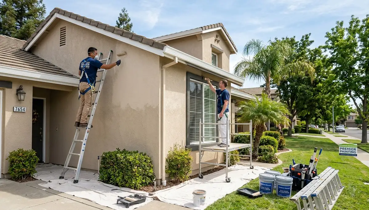 Professional house painters in Sacramento, CA providing expert residential exterior painting services