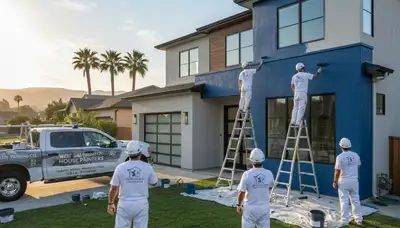 House painting service in Sacramento, CA for residential exterior and interior painting projects