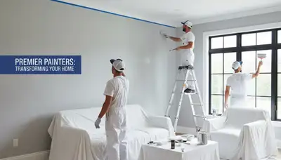 Professional interior house painters in Sacramento, CA applying fresh wall color for a modern home update
