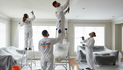 Professional popcorn ceiling removal and painting in Sacramento, CA home interior