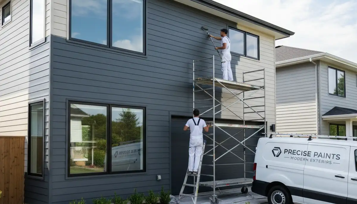 Professional siding painting on a Sacramento CA home exterior for durable weather protection