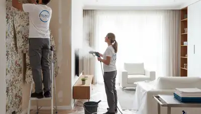 Professional wallpaper removal and wall preparation by house painters in Sacramento, CA